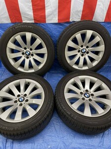 【室内管理 最安送料】BMW 純正ホイールスタッドレスタイヤセット 245/50R18 ミシュラン X-ICE [17]