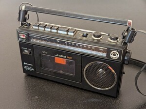 ジャンク品 電源入らず SANYO ラジカセ MR1700B FM AM 昭和レトロ カセットレコーダー