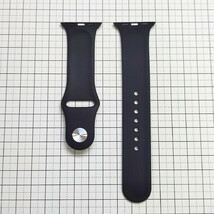 Apple Watch シリコン製スポーツバンド ベルト 38/40mm M/L ブラック_画像2