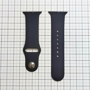 Apple Watch シリコン製スポーツバンド ベルト 38/40mm S/M ブラック　※もう1種オマケ付