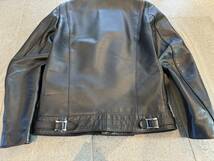 【美品】Lewis Leathers ルイスレザー Cyclone サイクロン カウハイド タイトフィット 36サイズ ブラック_画像6