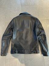 【美品】Lewis Leathers ルイスレザー Cyclone サイクロン カウハイド タイトフィット 36サイズ ブラック_画像4