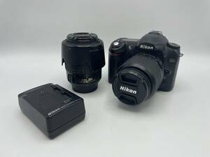 Nikon / ニコン D50 / AF-S DX NIKKOR ED 18-55mm 1:3.5-5.6 G / AF-S DX NIKKOR ED 55-200mm 1:4-5.6 G / 使用説明書・充電器【SK053】