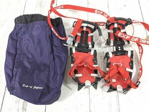 【12yt229】登山 クライミング用品 8本爪アイゼン EXP OF JAPAN エキスパートオブジャパン◆S04