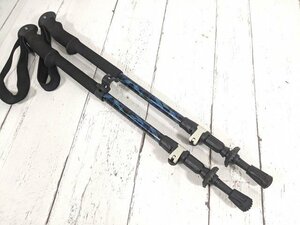 【12yt406】登山 クライミング用品 トレッキングポール X adventure TREK SHOCK FL ブラック サイズ：100～125㎝◆S34