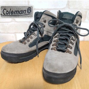 MO■コールマン トレッキングシューズ J1196-3 靴 メンズ 7 1/2W(25.5cm) ベージュ/モスグリーン 登山 ハイキングシューズ アウトドア