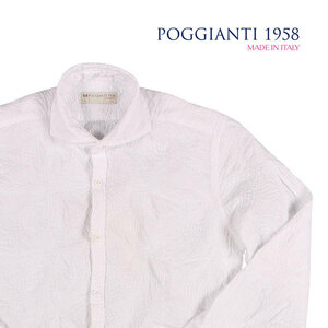 POGGIANTI 1958（ポジャンティ 1958） 長袖シャツ PISA ホワイト 38 23212wh 【A23217】