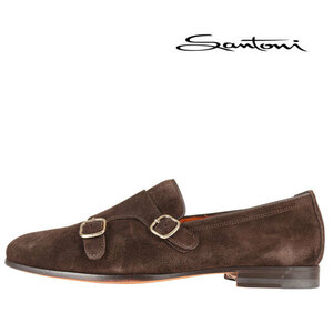 Santoni（サントーニ） ダブルモンクシューズ MUNC13907LA1ESYWT50 ダークブラウン 7 24380 【A24380】