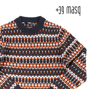 +39 masq（マスク） 丸首セーター 9460 オレンジ S 23686or 【W23692】