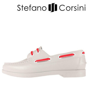 Stefano Corsini（ステファノ・コルシーニ） レインシューズ YACHTMAN ライトグレー 42 23950lgy 【A23956】