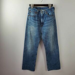 【503】日本製リーバイス Levi's ストレート デニムパンツブルー ボトムス ジーパン Gパン W30