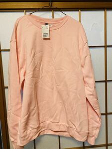 メンズ　大きい服　エイチアンドエム　H&M 長袖　トレーナー　トップス　XL 新品　タグ付き　定価1499円　@大きい服レオ　@冬8