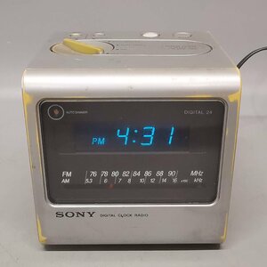 SONY ソニー デジタル クロックラジオ ICF-C11 キューブ型ラジオ FM/AM アラーム 昭和レトロ ヴィンテージ 現状品 Z4820