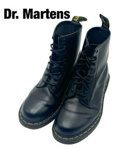 ドクターマーチン Dr.Martens AW004 1460 UK7 26cm 8ホール Air Wair レースアップブーツ ブラック BLACK ブーツ BOOTS SMOOTH USED品