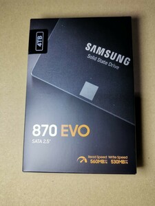 未使用未開封新品 約4年半のメーカー保証付 サムスン Samsung SSD 2.5インチ SATA 870 EVO 4TB TLC MZ-77E4T0B/IT 正規代理店品 送料無料