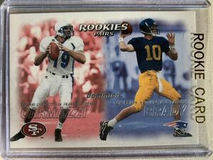 2000 FLEER DOMINION #234 GIOVANNI CARMAZZI / TOM BRADY ROOKIES PAIRS RC ブレイディ フリアー ルーキーカード