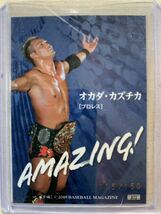 2019 BBM 平成 AMAZING! #A13 オカダ・カズチカ KAZUCHIKA OKADA #115/150 グリーン箔サインパラレル プロレス 新日本プロレス_画像2