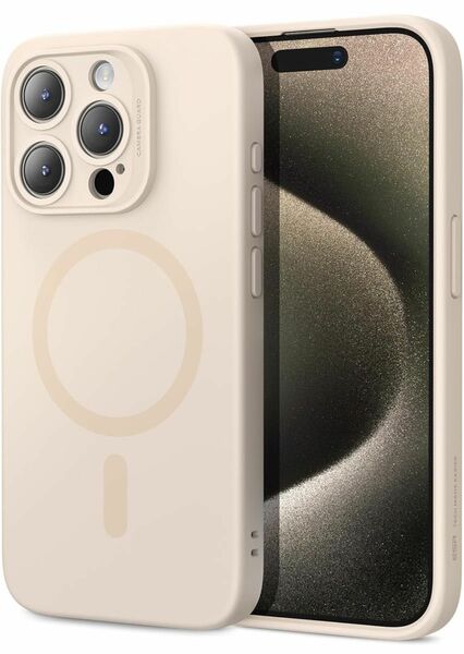 iPhone 15 Pro Max ケース MagSafe付き マグネット充電対応 スリム シリコンケース 衝撃吸収 画面とカメラ