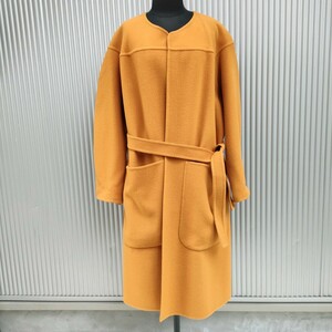 [ внутренний стандартный товар / кашемир .] прекрасный товар /SBC/ See by Chloe See By Chloe/ б/у одежда / кашемир ./ шерсть / длинное пальто / свободная домашняя одежда пальто /36/ orange серия /
