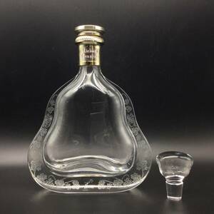 【1695】Hennessy ヘネシー リシャール クリスタルボトル バカラ Baccarat 700ml 空瓶 空ボトル 中身なし ガラス 葡萄柄 替栓付き