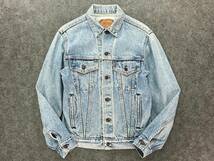 Wl490 USA製 90s Levi's リーバイス 70500 デニム トラッカー ジャケット Gジャン WPL423 メンズ 36R_画像1