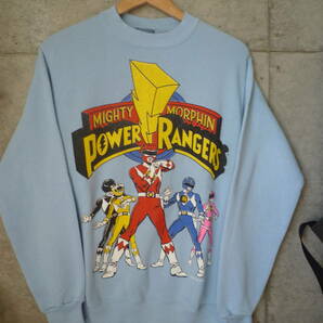 【激レア】90s USA製 パワーレンジャー スウェットシャツ POWER RANGERS sweat 80s 70s TULTEX タルテックス