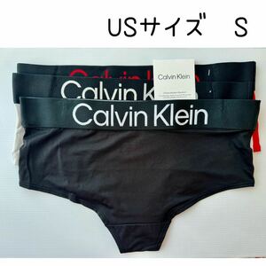 大きめロゴ Calvin Klein カルバンクライン ボーイショート ショーツ Sサイズ 3枚セット