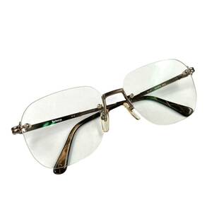 【KF0789】BURBERRY メガネ 度あり ツーポイント 56□16-142 Ti-P 眼鏡 バーバリー 