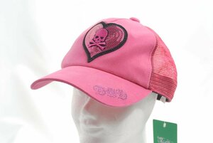 coco★新品★ダンスウィズドラゴン★メッシュキャップ★ハートワッペン★ピンク★99(F)※レターパックプラス発送可★53793