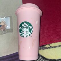 バレンタイン 2024 リユーザブルカップ 473ml 　キャップ バレンタイン ベアリスタ　2個セット　STARBUCKS コーヒー　スタバ　新品未使用　_画像3