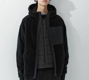 ユニクロ　ホワイトマウンテニアリング　フリースフルジップ　パーカ　黒　XL　UNIQLO 新品未使用　パーカー アウター 1