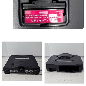 【箱付 美品】NINTENDO 64 NUS-001(JPN) ニンテンドウ 64 本体 黒 コントローラー ニンテンドー 任天堂 ACアダプター NUS-002(JPN)の画像4