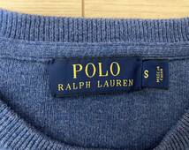 ☆POLO RALPH LAUREN スウェット セーター 正規品 S〜M ロサンゼルス購入 ポロラルフローレン 青 ブルー ニット _画像5