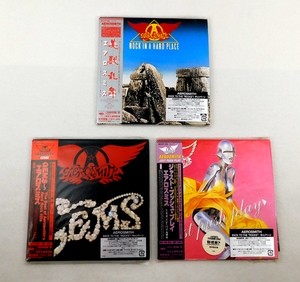 エアロスミス AEROSMITH [CD] 3タイトルセット 完全生産限定盤 紙ジャケット仕様「美獣乱舞/GEMS/ジャスト・プッシュ・プレイ」
