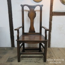 イギリス アンティーク 家具 ホールチェア アームチェア 椅子 イス 店舗什器 木製 オーク 英国 OTHERCHAIR 4392e_画像2