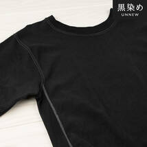 01008【黒染め】Champion Tシャツ 半袖 REVERSE WEAVE リバースウィーブ ブラック メンズ XL_画像3