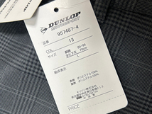 【ダ017】957487-4-13■Lサイズ 股下70cm■グレーチェック■DUNLOP MOTORSPORT 暖か裏フリーススラックス センタープレス入り_画像2