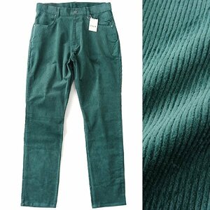 新品 UNITED ARROWS コーエン ストレッチ スリム コーデュロイ パンツ M 緑 【P30611】 coen 秋冬 メンズ テーパード カジュアル