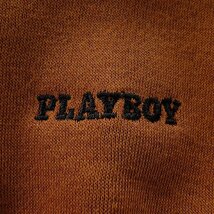 新品 プレイボーイ 2023秋冬 裏起毛 モックネック スウェット LL 茶【34060_57】 PLAYBOY メンズ ポケット トレーナー プルオーバー_画像8