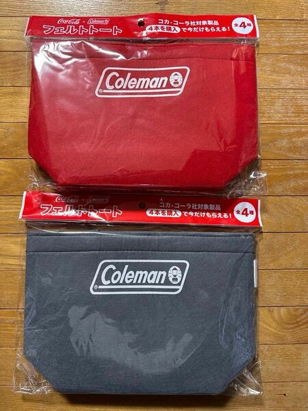 【Coca-Cola×Coleman】オリジナルフェルトトート2種