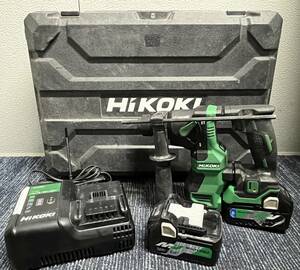 【比較的綺麗】HiKOKi ハイコーキ 日立工機 18v DH18DPA コードレス ロータリハンマドリル バッテリー 充電器セット 電動工具 1562
