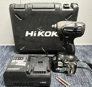 【比較的綺麗】HiKOKI ハイコーキ 日立工機 36V コードレスインパクトドライバ WH36DA バッテリー(BSL36A1B BSL1860)1個付 充電器 1476