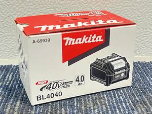 【新品未使用品】makita マキタ 純正 40Vmax リチウムイオンバッテリー BL4040 4.0Ah 化粧箱付き1601