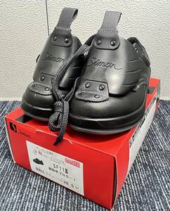 【新品未使用品】simon シモン 樹脂甲プロテクター付短靴 SF11-D1 (旧SS11樹脂甲プロD-6) SX3層底 安全靴 1616