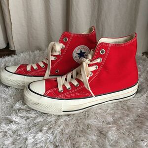 美品　コンバース CONVERSE スニーカー　オールスター　チャックテイラー　クッション　赤　ハイカット　chuck taylor ALLSTAR