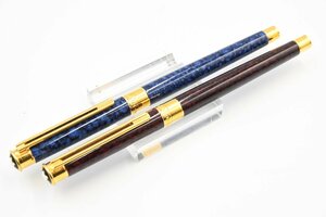 文房具 MONTBLANC モンブラン NOBLESSE ノブレス マーブル 赤青 ボールペン 2本セット 20784469