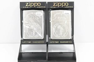 【未使用】Zippo WINDY GIRL（American classic）ウィンディーガール 2個セット オイルライター 95年製 喫煙具 箱入り 20786123【未開封品
