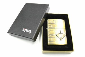 Zippo ジッポー HOPE ホープ アロー ゴールドカラー オイルライター 喫煙具 箱 20786139