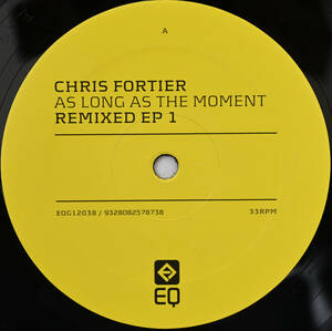 【Chris Fortier /As Long As The Moment Remixed EP 1】2008年/オリジナル 12インチ盤 /EQ [Grey] /EQG 12038/Error Error/Bruno Pronsato