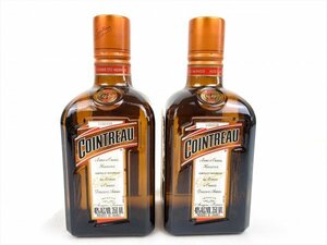 1000円～ COINTREAU コアントロー リキュール 2本セット 350ml C637 （4322）